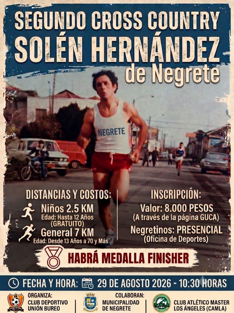 2.&ordf; VERSI&Oacute;N CROSS COUNTRY &laquo;SOL&Eacute;N HERN&Aacute;NDEZ&raquo;