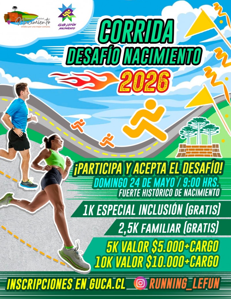 Corrida Desaf&iacute;o Nacimiento 2026