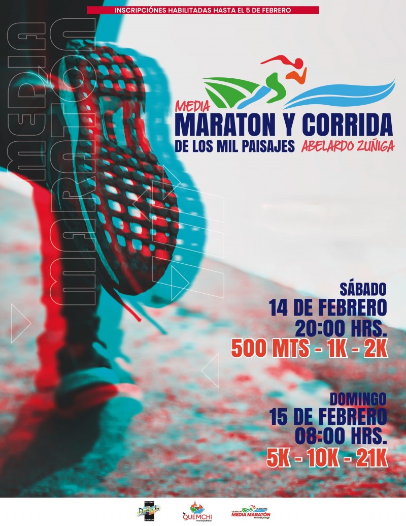 Media Maraton de los Mil Paisajes Abelardo Zuñiga 2026