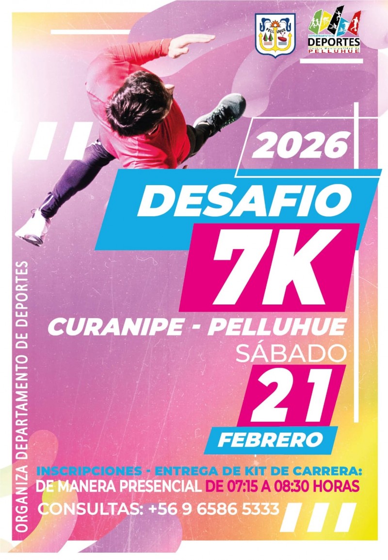 Desaf&iacute;o 7K Pelluhue - Curanipe 2026