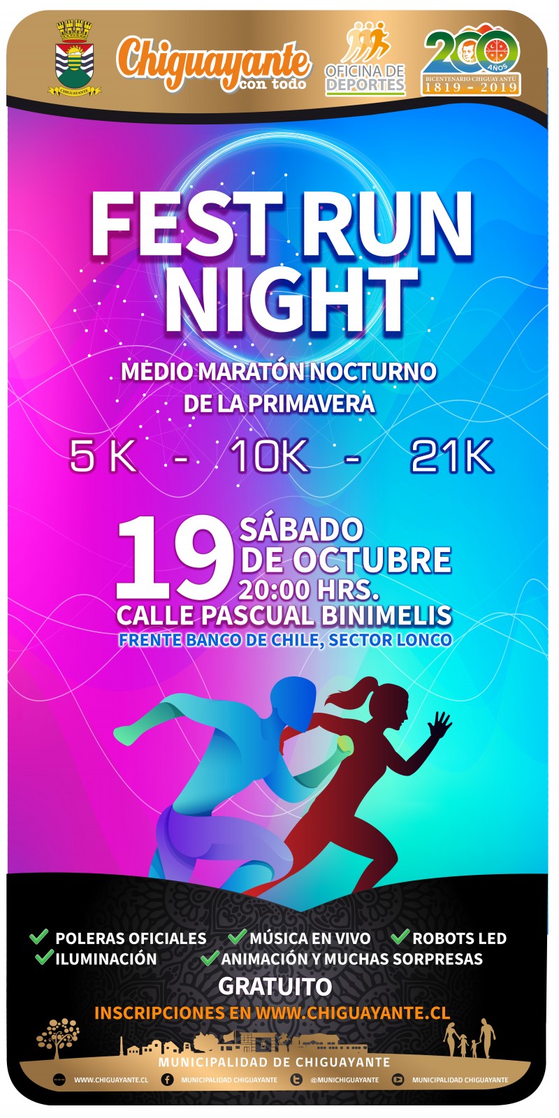 Fest Run Night - Medio Maratón nocturno Chiguayante