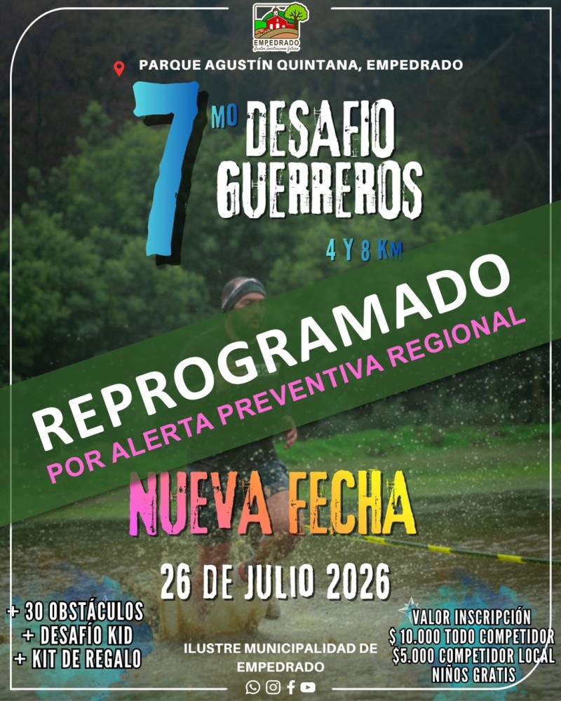 Desaf&iacute;o Guerreros Empedrado 2026