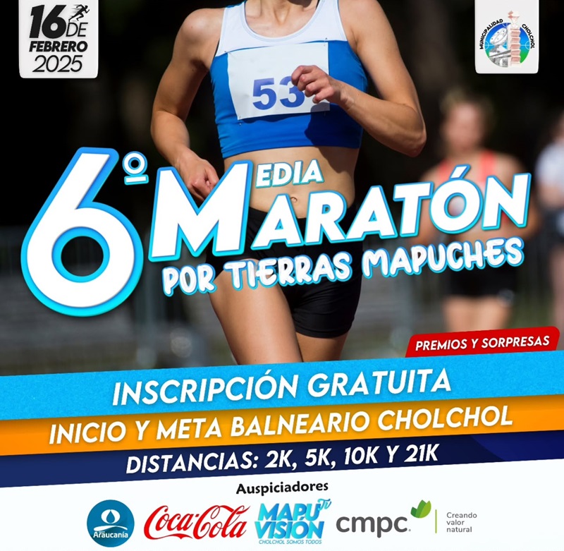 6° Media Maratón por Tierras Mapuches	